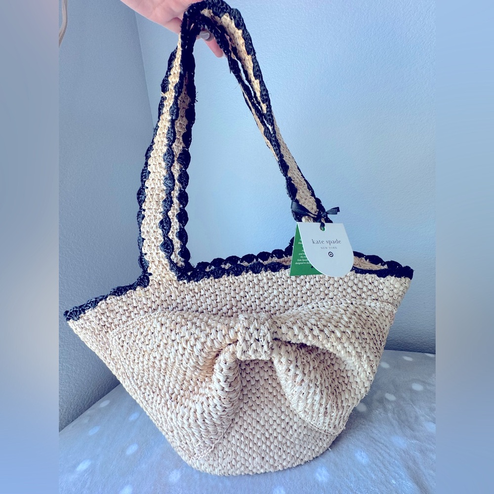 Kate Spade x Target Raffia Bow Tote Bag